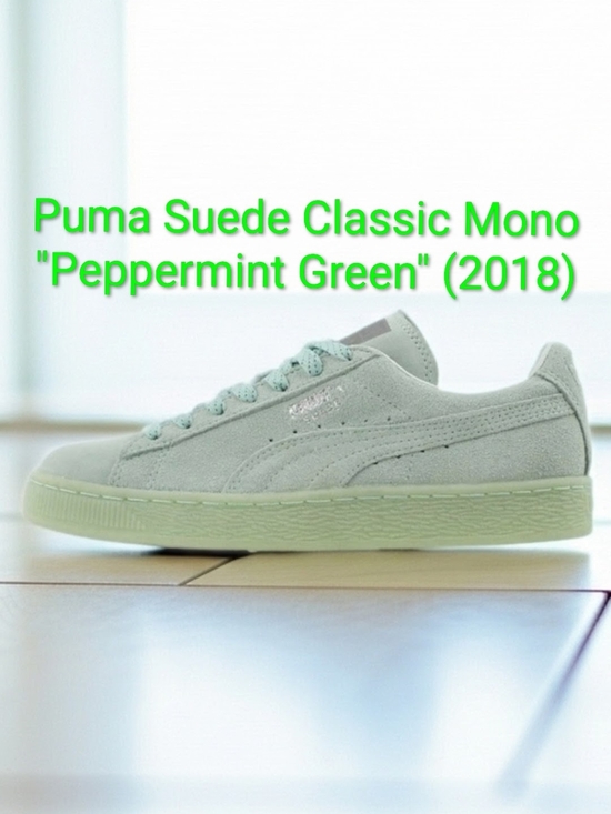 Puma Shoes - Puma Suede Classic Mono "Peppermint Green" (2018) W10/M8.5 NEW W/OG BOX